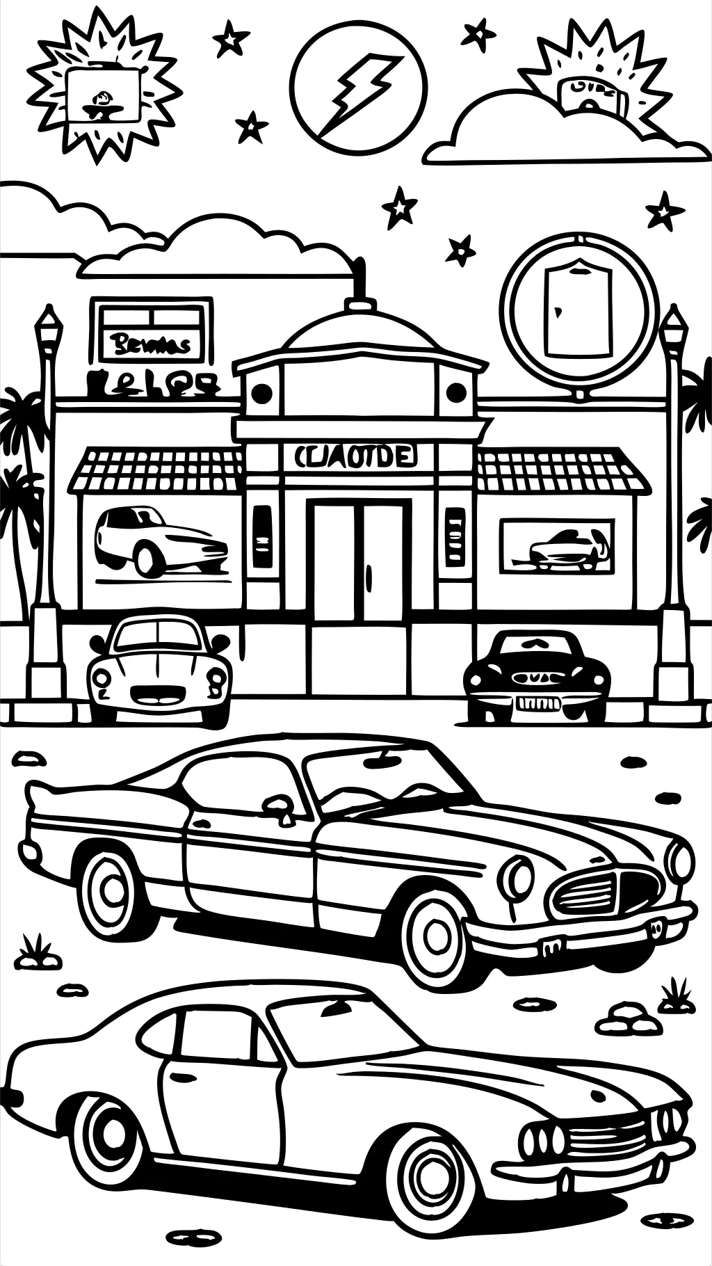 coloring pages classic cars